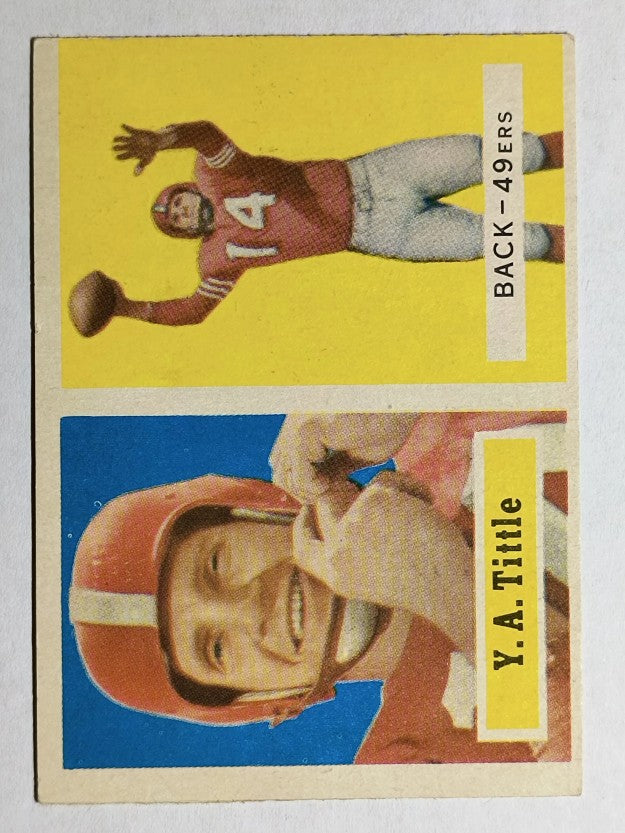 1957 Topps #30 Y.A.Tittle (VGEX)