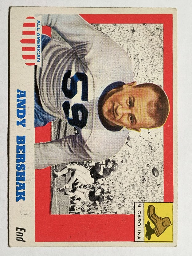 1955 Topps All American #7 Andy Bershak RC (VGEX)