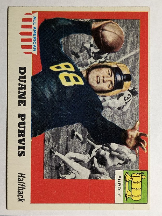 1955 Topps All American #51 Duane Purvis SP RC (EX)
