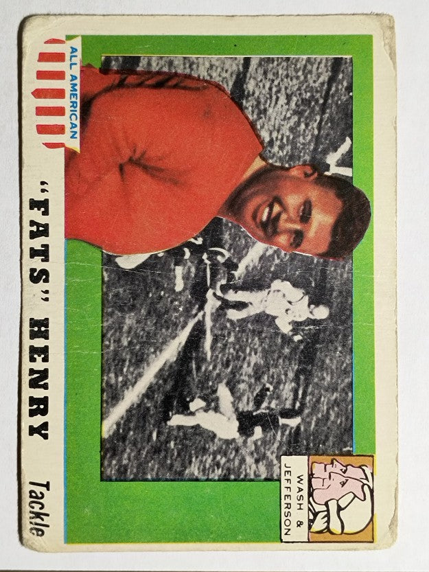 1955 Topps All American #100 Fats Henry SP RC (GOOD)