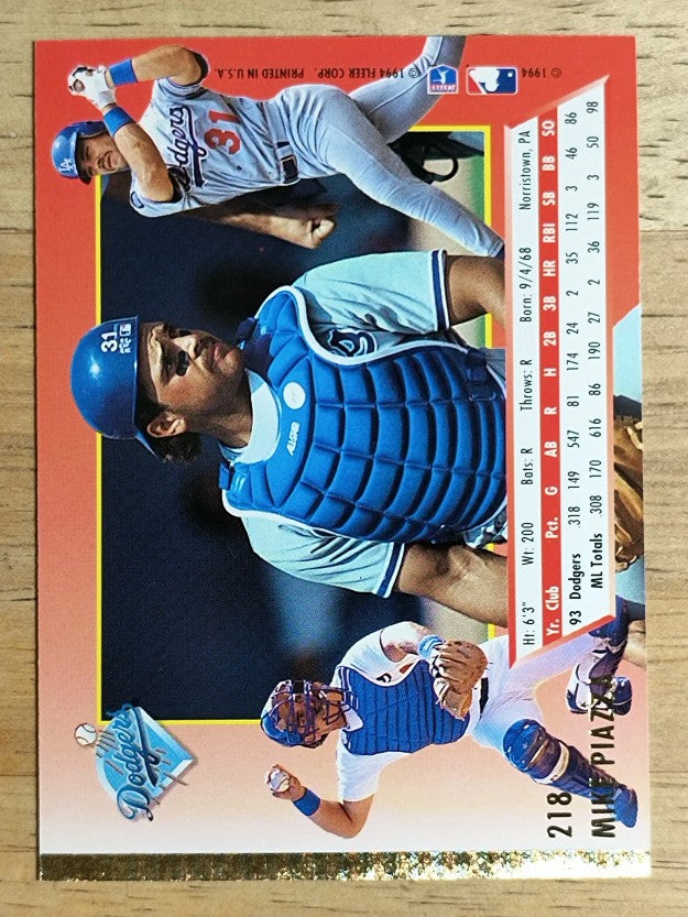 1994 Ultra #218 Mike Piazza