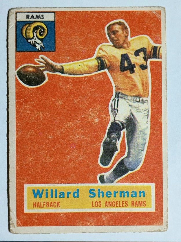 1956 Topps #66 Willard Sherman RC (VG)