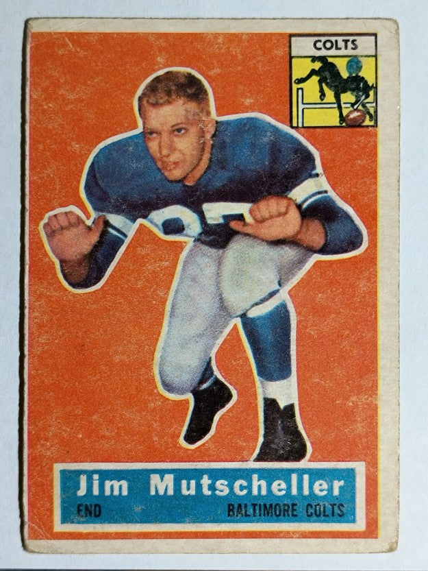 1956 Topps #72 Jim Mutscheller RC (VG)