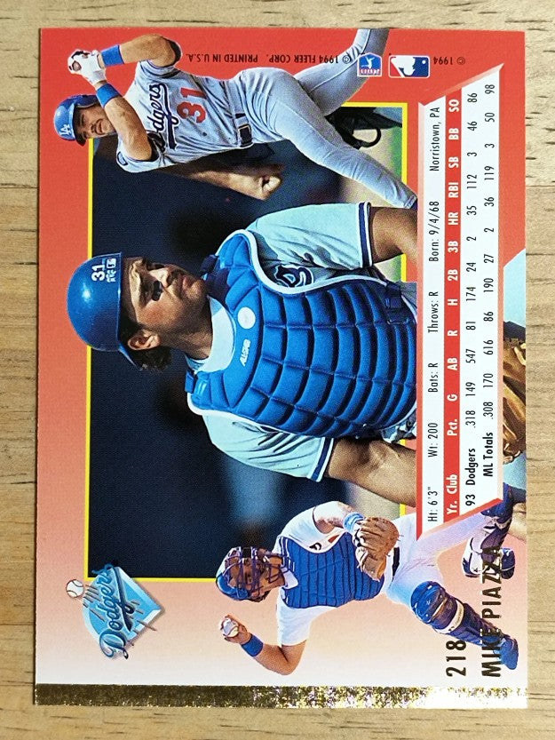 1994 Ultra #218 Mike Piazza