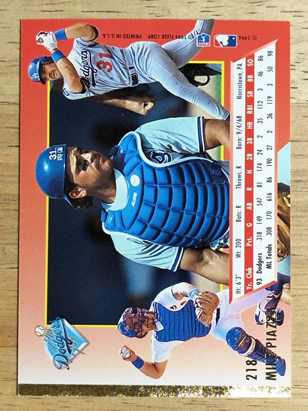 1994 Ultra #218 Mike Piazza