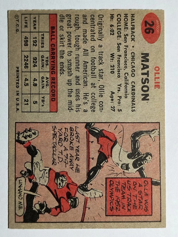 1957 Topps #26 Ollie Matson (EXMT)