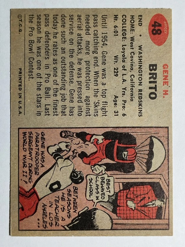 1957 Topps #48 Gene Brito (EXMT)