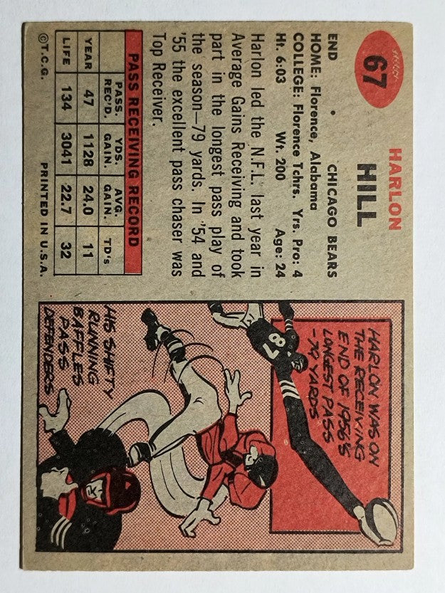 1957 Topps #67 Harlon Hill (EX)