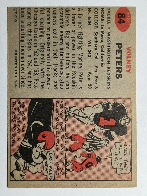 1957 Topps #84 Volney Peters (EXMT)