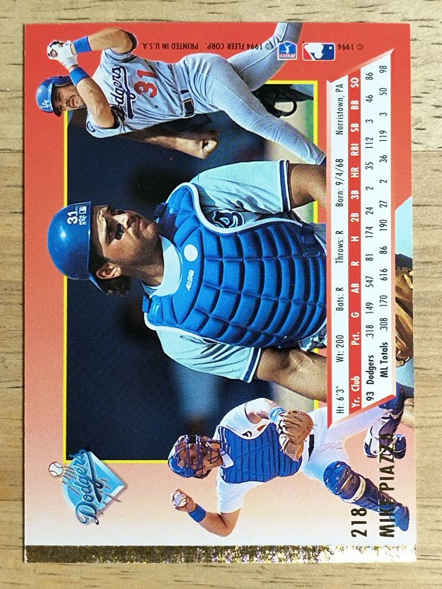 1994 Ultra #218 Mike Piazza