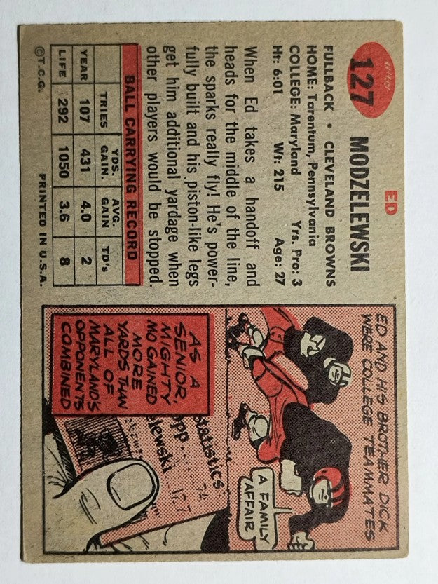 1957 Topps #127 Ed Modzelewski (EX)