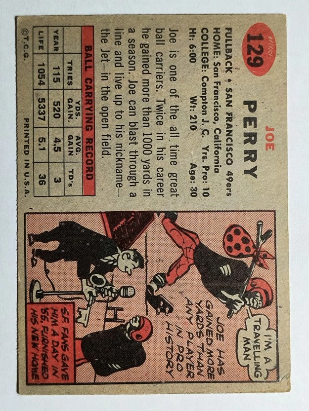 1957 Topps #129 Joe Perry (VGEX)