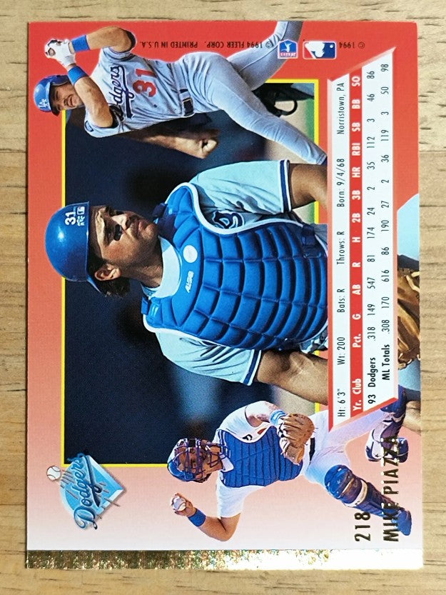 1994 Ultra #218 Mike Piazza