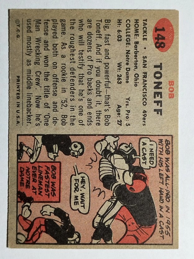 1957 Topps #148 Bob Toneff (EXMT)