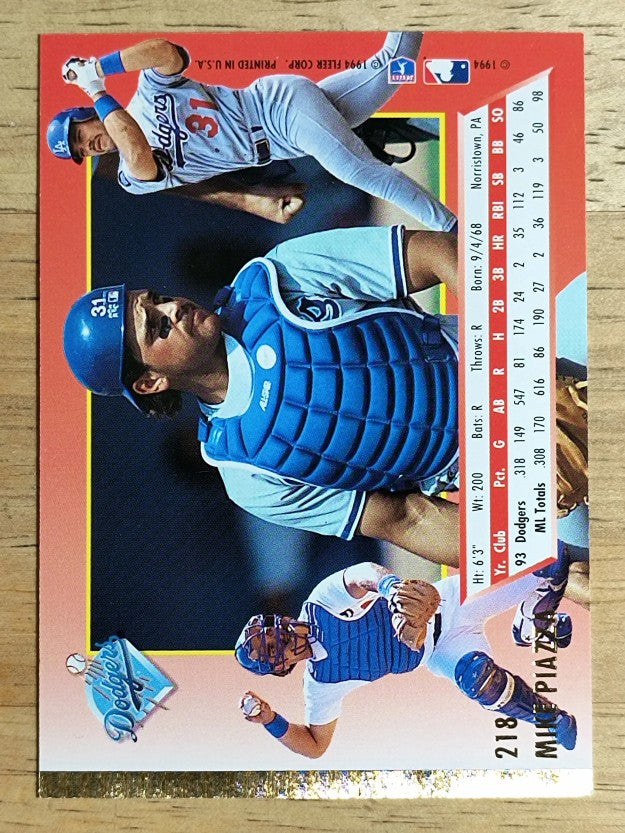1994 Ultra #218 Mike Piazza