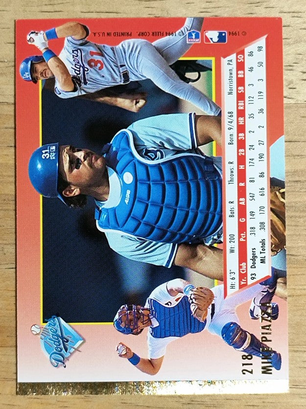 1994 Ultra #218 Mike Piazza