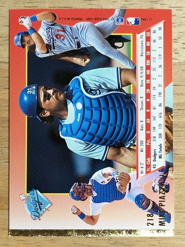 1994 Ultra #218 Mike Piazza