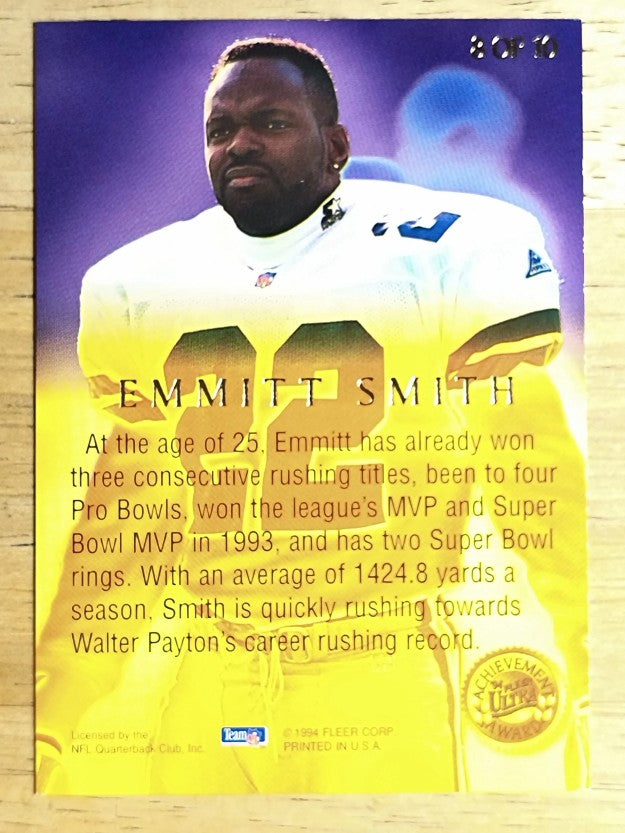 1994 Ultra Achievement Awards #8 Emmitt Smith