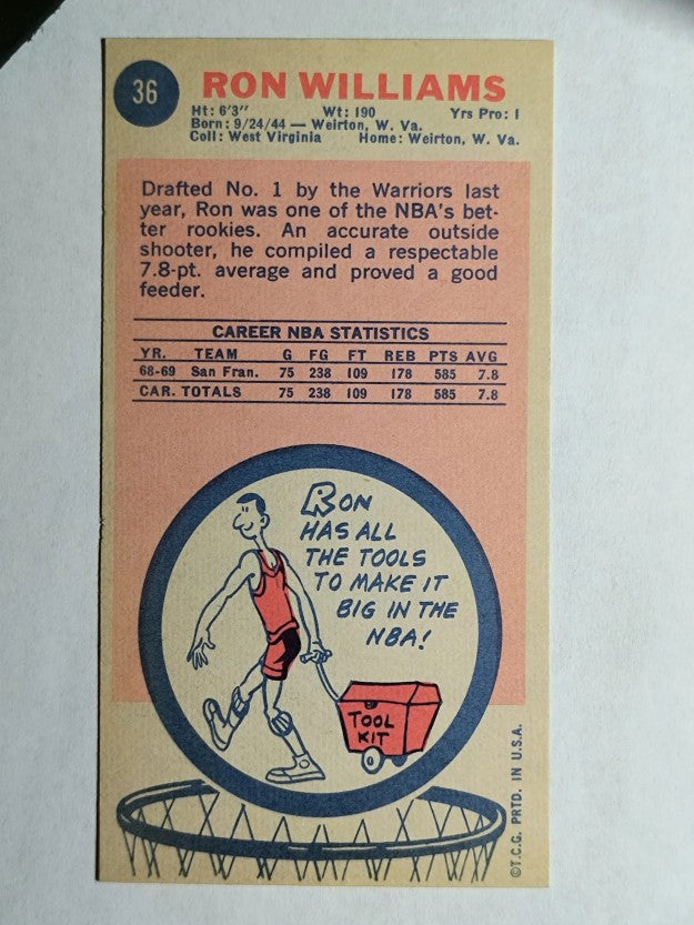 1969-70 Topps #36 Ron Williams (EXMT)