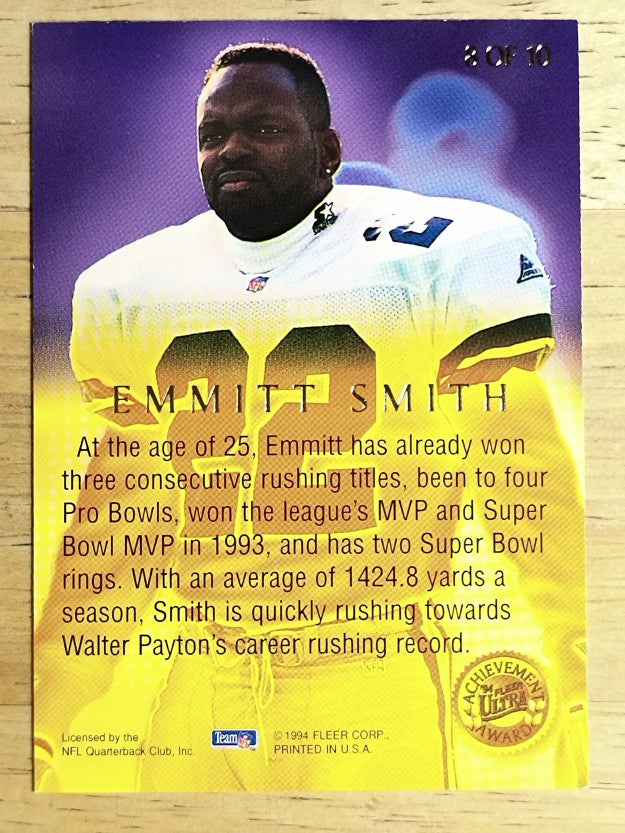 1994 Ultra Achievement Awards #8 Emmitt Smith
