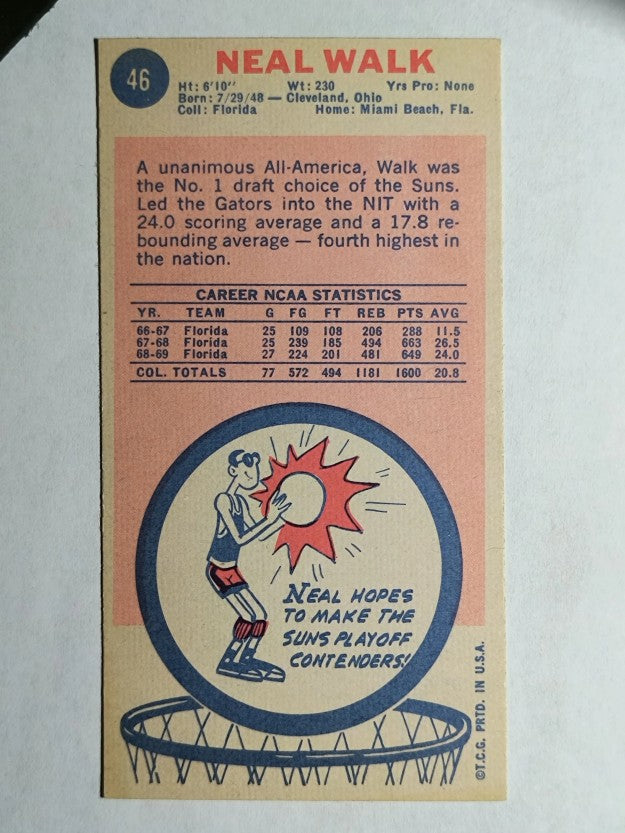 1969-70 Topps #46 Neal Walk RC (NM)