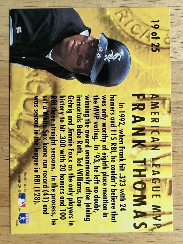 1994 Ultra Award Winners #19 Frank Thomas