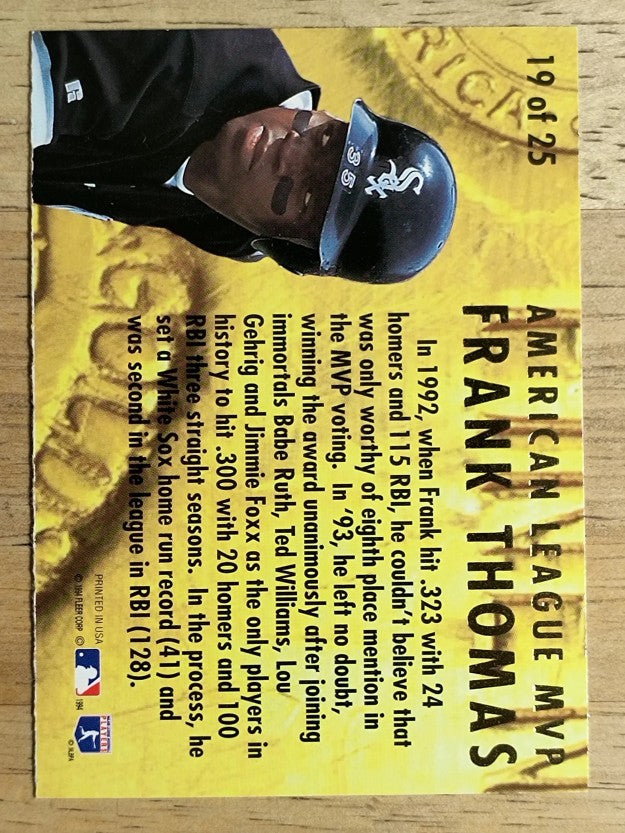 1994 Ultra Award Winners #19 Frank Thomas