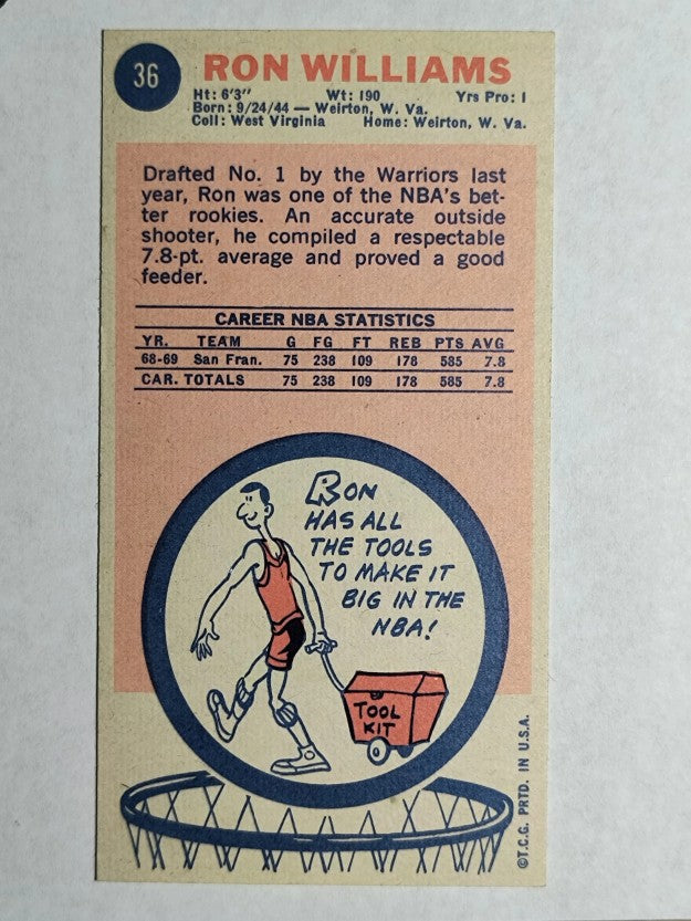 1969-70 Topps #36 Ron Williams (NM)