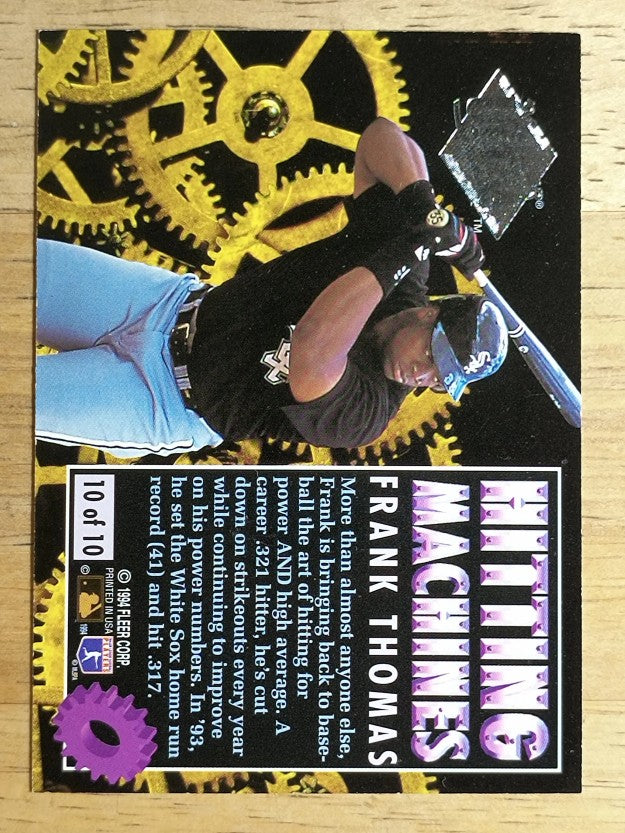 1994 Ultra Hitting Machines #10 Frank Thomas