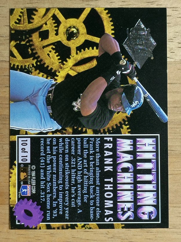 1994 Ultra Hitting Machines #10 Frank Thomas
