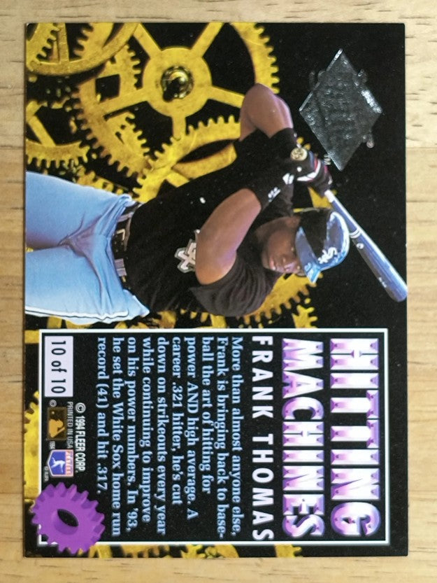 1994 Ultra Hitting Machines #10 Frank Thomas