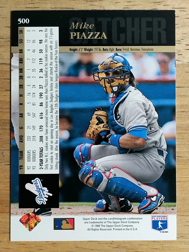 1994 Upper Deck #500 Mike Piazza