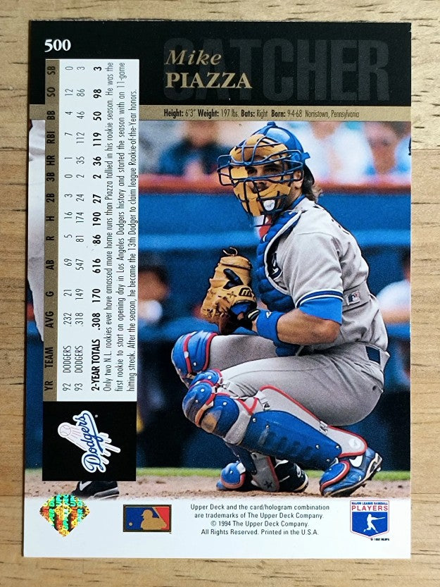 1994 Upper Deck #500 Mike Piazza