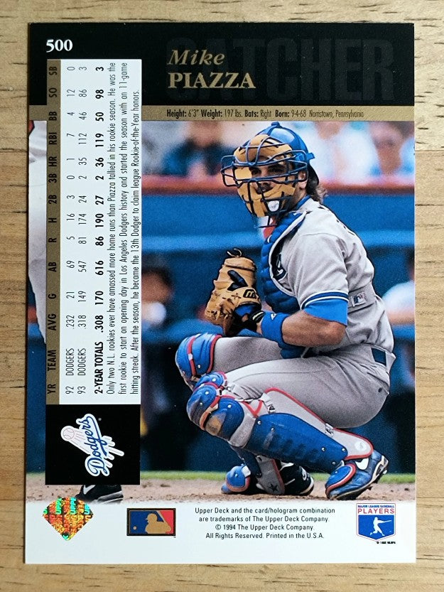 1994 Upper Deck #500 Mike Piazza