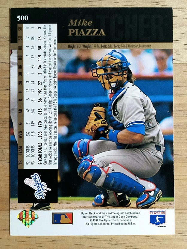 1994 Upper Deck #500 Mike Piazza