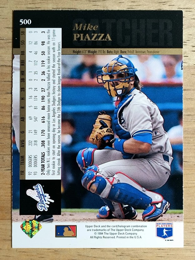 1994 Upper Deck #500 Mike Piazza