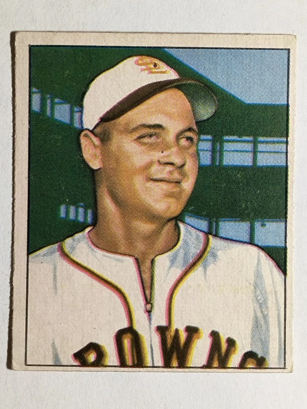 1950 Bowman #190 Ken Wood RC/w copyright (VGEX)