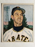 1950 Bowman #201 Pete Castiglione RC/w copyright (EX)