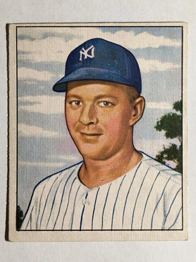 1950 Bowman #215 Ed Lopat/w copyright (EX)