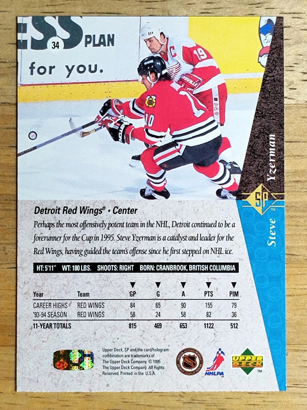 1994-95 SP #34 Steve Yzerman