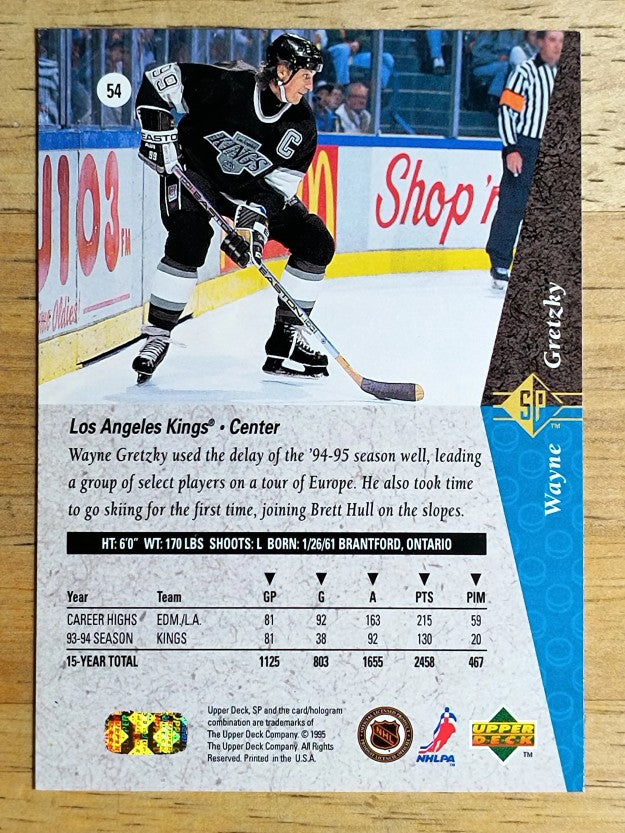 1994-95 SP #54A Wayne Gretzky