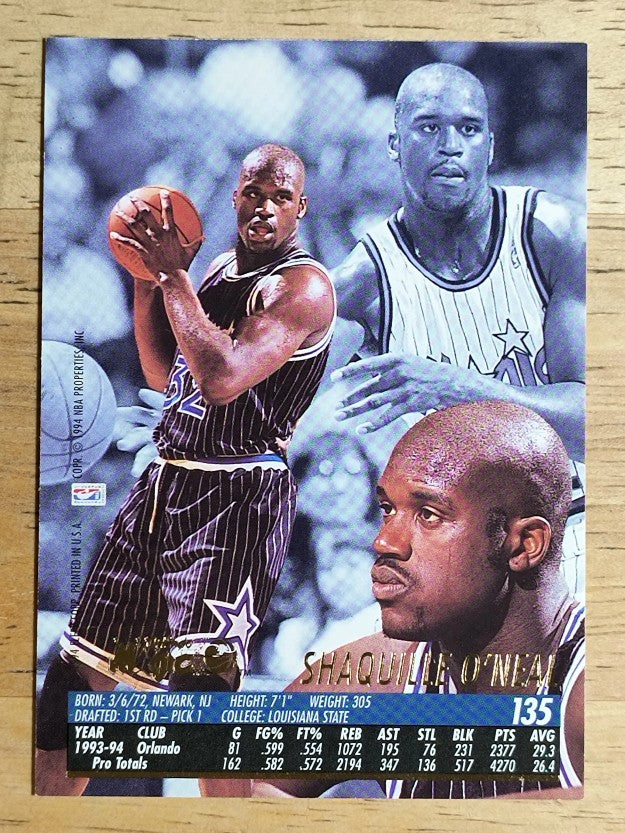 1994-95 Ultra #135 Shaquille O'Neal