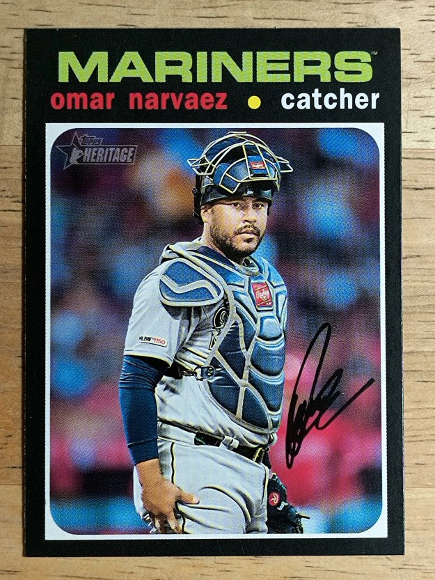 2020 Topps Heritage #28 Omar Narvaez