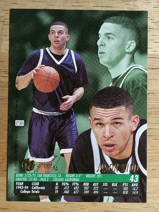1994-95 Ultra #43 Jason Kidd RC