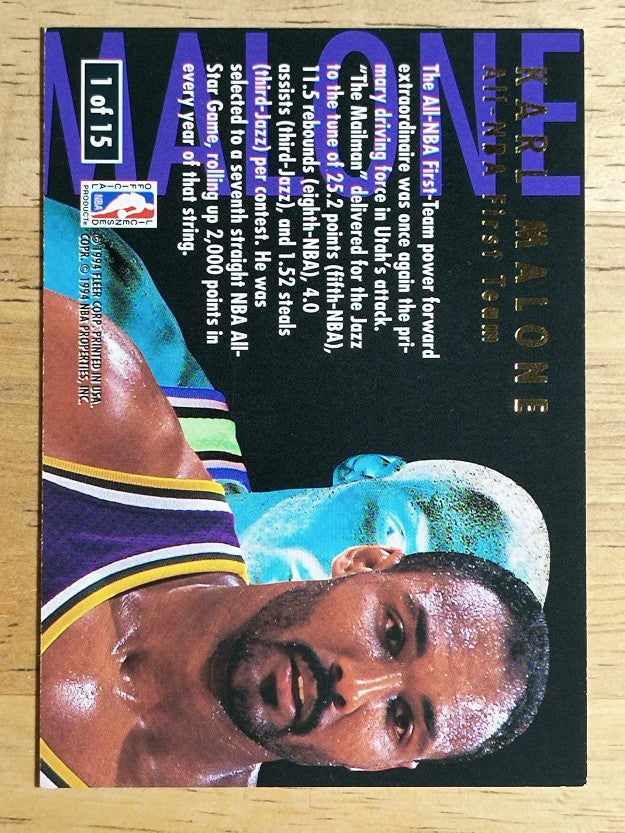 1994-95 Ultra All-NBA #1 Karl Malone