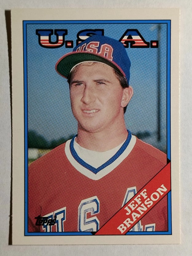 1988 Topps Traded #19T Jeff Branson XRC OLY