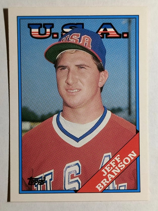 1988 Topps Traded #19T Jeff Branson XRC OLY