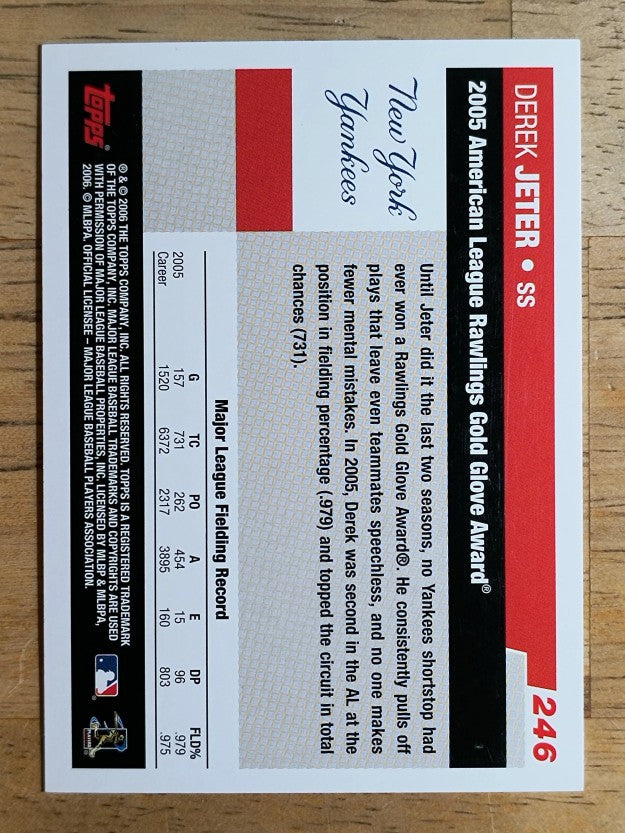 2006 Topps #246 Derek Jeter GG