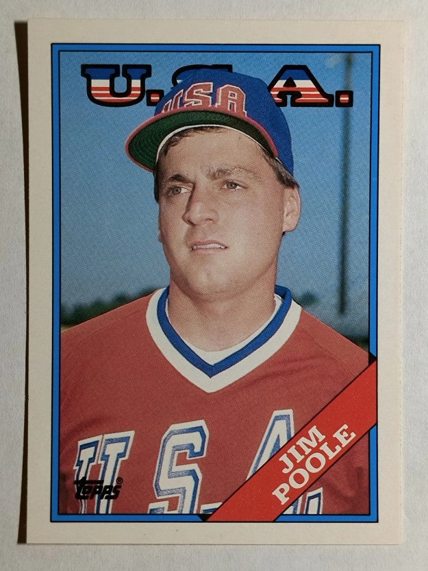 1988 Topps Traded #88T Jim Poole OLY XRC