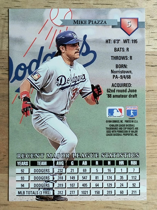 1995 Donruss #5 Mike Piazza